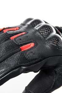 Manusi barbati Roadster vara piele/textil Ixon model RS Rise Air MS culoare: negru/rosu - degete tactile - Img 4