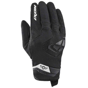 Manusi barbati Roadster vara textil/piele Ixon model MIG 2 Air Flow MS culoare: negru/alb - degete tactile