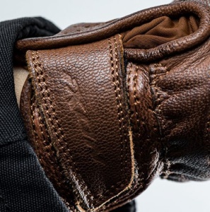 Manusi barbati Urban/heritage vara piele Ixon model RS Nizo Air MS culoare: camel (maro) - degete tactile - Img 3
