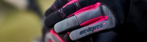 Manusi femei Urban vara Seventy model SD-C50 negru/roz - degete tactile - Img 3