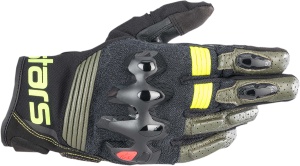 Manusi moto Alpinestars HALO Galben Fluo Negru