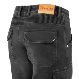 Pantaloni moto cargo SECA SQUARE II BLACK SHORT - Img 4