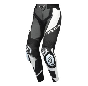 Pantaloni motociclete femei piele Racing Ixon vara model Vortex 3 LS culoare: negru/antracit/alb