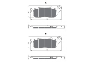 Placute de frana Carbone Lorraine 2256 A3+