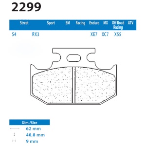 Placute de frana Carbone Lorraine 2299 EN10 (XE7)