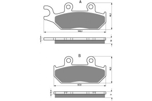 Placute de frana Carbone Lorraine 2360 A3+