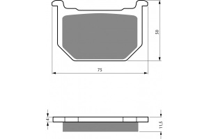 Placute de frana Carbone Lorraine 2694 S4