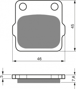 Placute de frana GOLDFREN 007 K5