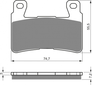 Placute de frana GOLDFREN 134 S3