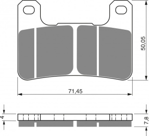 Placute de frana GOLDFREN 213 S3