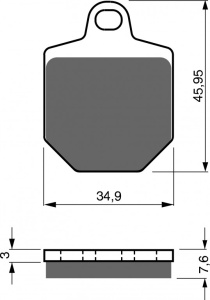 Placute de frana GOLDFREN 238 S3
