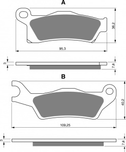 Placute de frana GOLDFREN 310 S33 OFF-ROAD FRONT