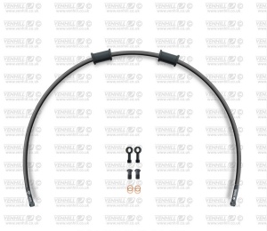 STANDARD Front brake hose kit Venhill POWERHOSEPLUS TRI-8003FB-BK (3 conducte in kit) Black hoses, black fittings