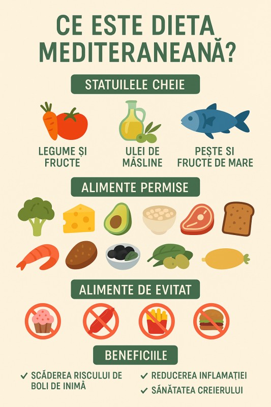 🥗 Ce este dieta mediteraneană și de ce este considerată cea mai sănătoasă din lume?