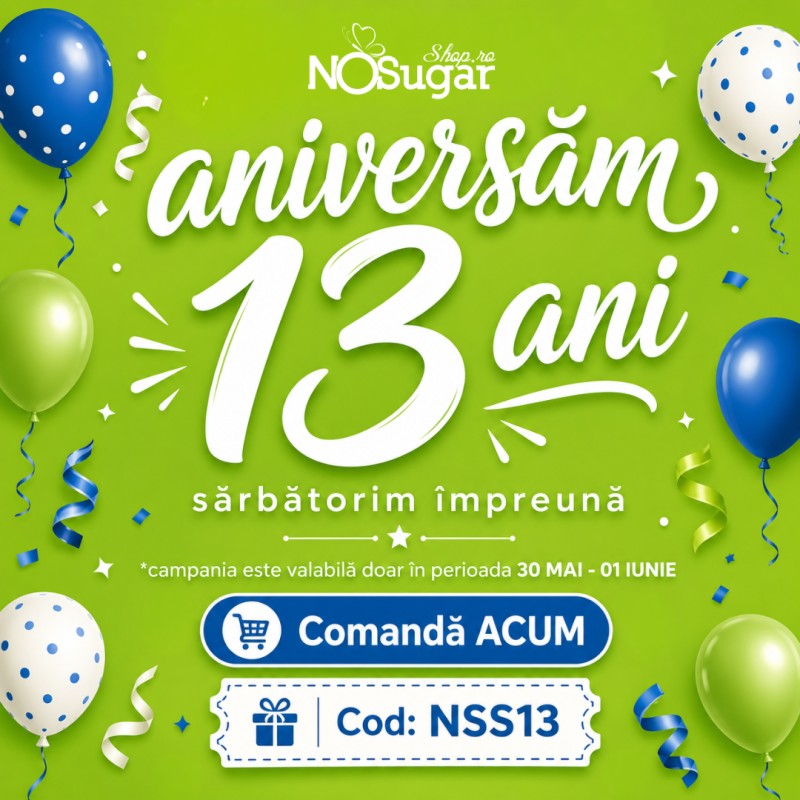 Regulament Tombola cu premii NosugarShop.ro - 13 ani