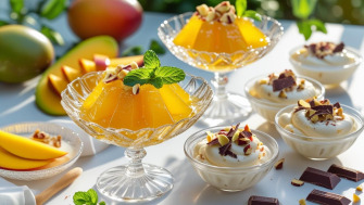 Deserturi sanatoase si rapide: Jeleu sau crema low-carb cu aroma de mango (fara zahar, fara gluten, KETO)