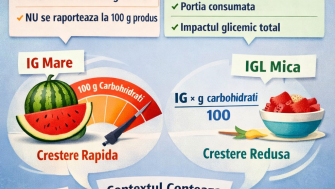 Indicele glicemic: ce inseamna cu adevarat si de ce NU se raporteaza la 100 g produs