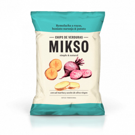 Chipsuri din sfecla, cartofi si cartofi dulci 85g - MIKSO