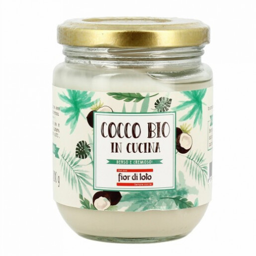 Cocos bio pentru gatit (unt de cocos), Fior di Loto 200g