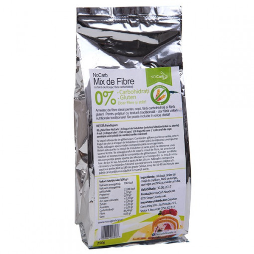 Faina Mix de Fibre (fara carbohidrati, fara gluten) 250g - NoCarb