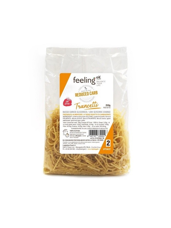 Paste Low Carb, proteice Fidea scurta (trancetti) 250g - Feeling OK