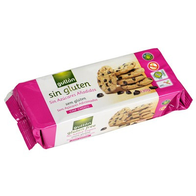 Biscuiți cu chipsuri de ciocolata Chip Choco (fara zahar, fara gluten) - Gullon 130g