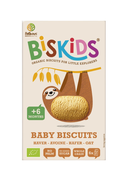 Biscuiti Eco pentru copii cu ovaz (fara zahar) 120 g - Biskids