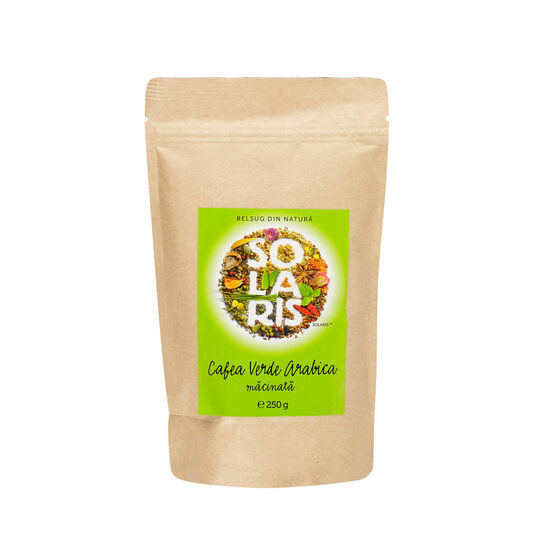 CAFEA VERDE ARABICA MACINATA 250g SOLARIS