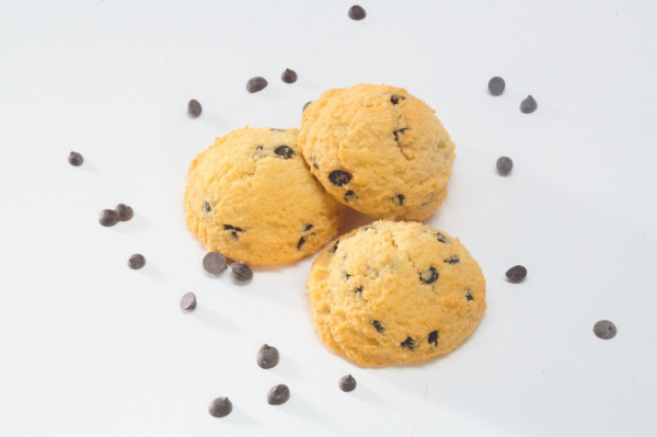 Cookies cu picaturi de ciocolata (fara zahar, low carb, keto) punga 93g ( 3 bucati) - Diet Treats