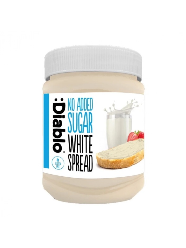 Crema tartinabila alba (fara zahar) 350g - Diablo