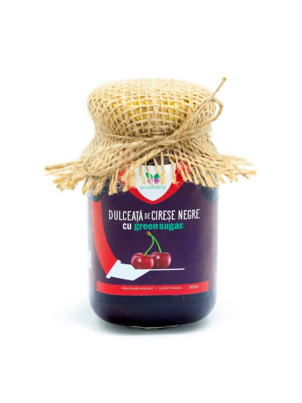 Dulceaţă de cirese negre (fara zahar) 300g - Sweeteria
