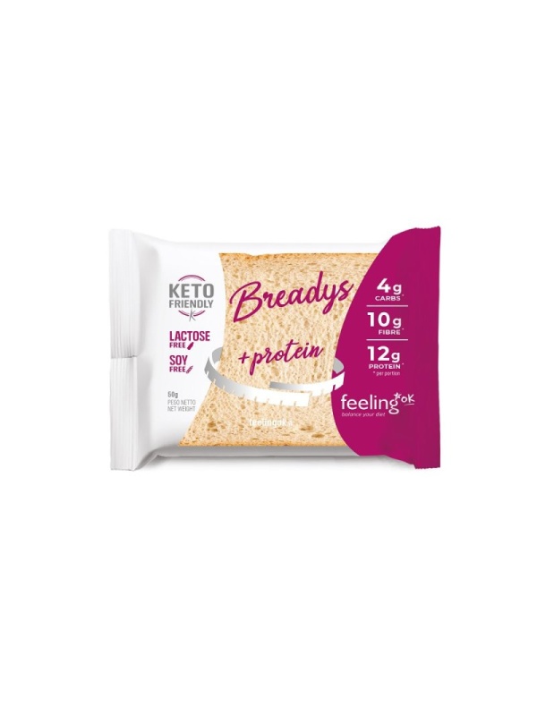 Felii Paine proteica (keto, low carb, fara zahar, fara lactoza) 50g - FeelingOK