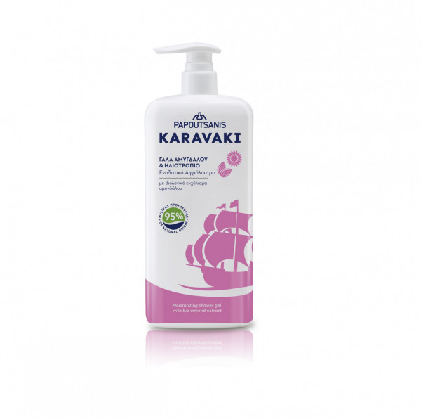 Gel de dus MIGDALE SI FLOAREA SOARELUI 750ml - KARAVAKI