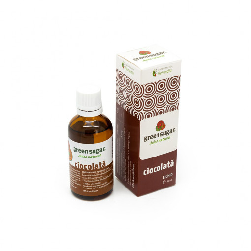 Indulcitor lichid cu Stevia si aroma de ciocolata 50ml - Green Sugar
