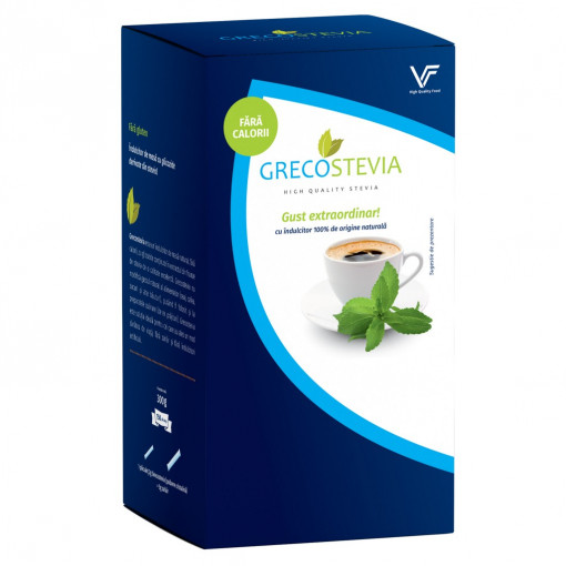 Îndulcitor natural cu Stevia, cutie 150 pliculețe - GrecoStevia