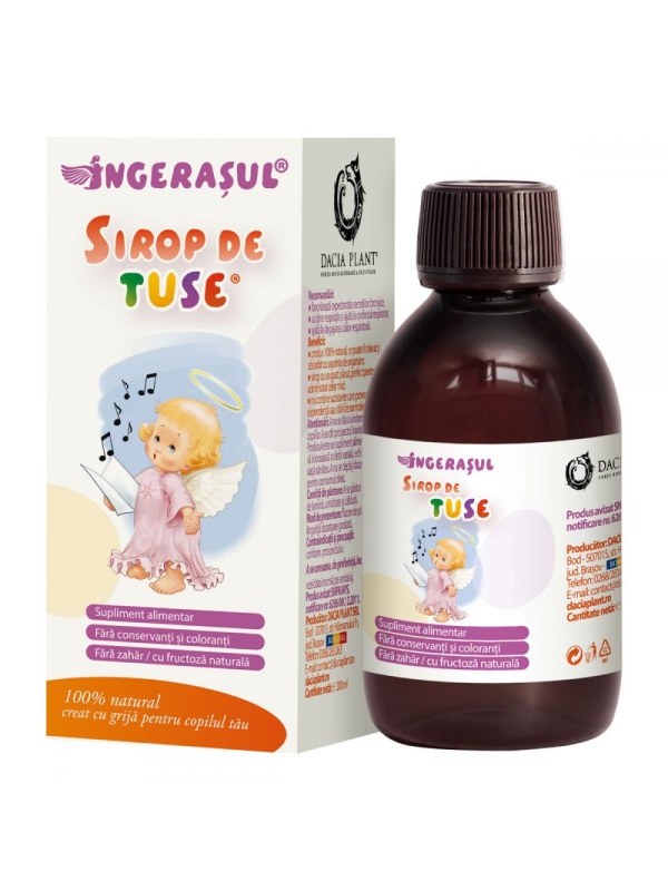 SIROP TUSE extract concentrat INGERAS 200ml DACIA PLANT