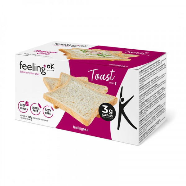 Toast proteic (Low-Carb, proteic, fara zahar, keto) 160g - FeelingOK