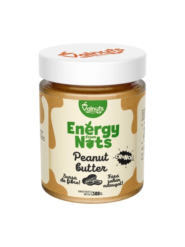Unt de arahide crocant (fara zahar) 300gr - Valnuts