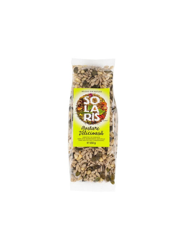 AMESTEC DE SEMINTE (floarea-soarelui, dovleac, de pin) 150g SOLARIS