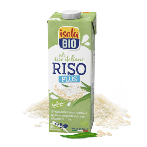 Băutură Bio din orez, Plus (farazahar, fara gluten, fara lactoza) 1L - Isola Bio