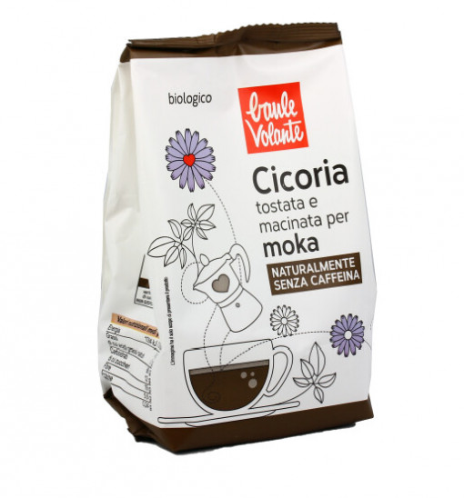Cicoare Bio prajita si macinata pentru moka (fara cofeina, fara gluten) 250g - Baule Volante