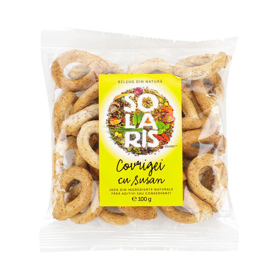 Covrigei cu faina integrala si Susan 100gr SOLARIS