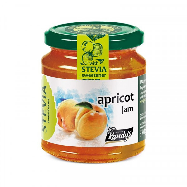Gem de caise fara zahar, cu STEVIA, 370g - Kandy's