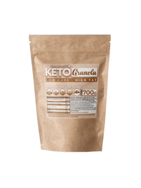 Granola KETO (fara zahar, lowcarb) 280 g – CambioLabs