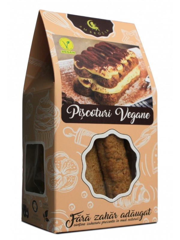 Piscoturi vegane (fara zahar) 130g - Hiper Ambrozia