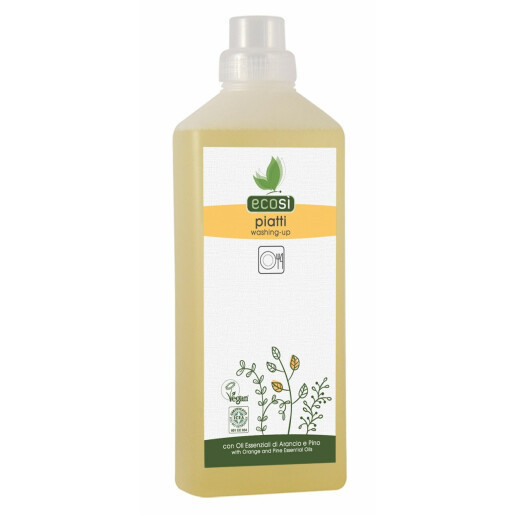 Rezerva Detergent solutie ECO pentru spalat vase cu ulei de portocale si pin ECOSI 1000ml