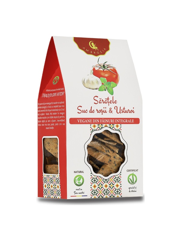 Saratele vegane cu rosii si usturoi 107g - Hiper Ambrozia
