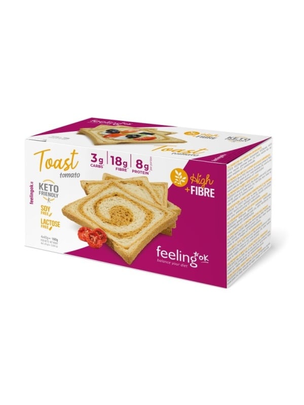 Toast Low-Carb cu ROSII (Low-Carb, proteic, fara zahar)160g - FeelingOK
