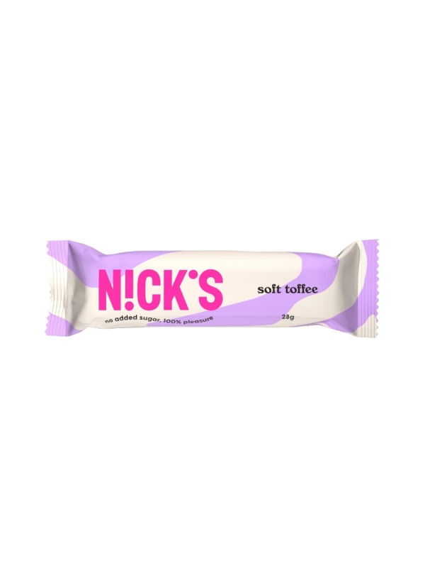 Baton Soft Toffee cu Stevia (fara zahar) 40g - Nick's