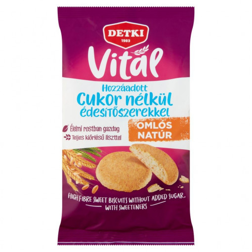 Biscuiti sfaramiciosi DULCI (fara zahar, bogati in fibre) 200g - Detki